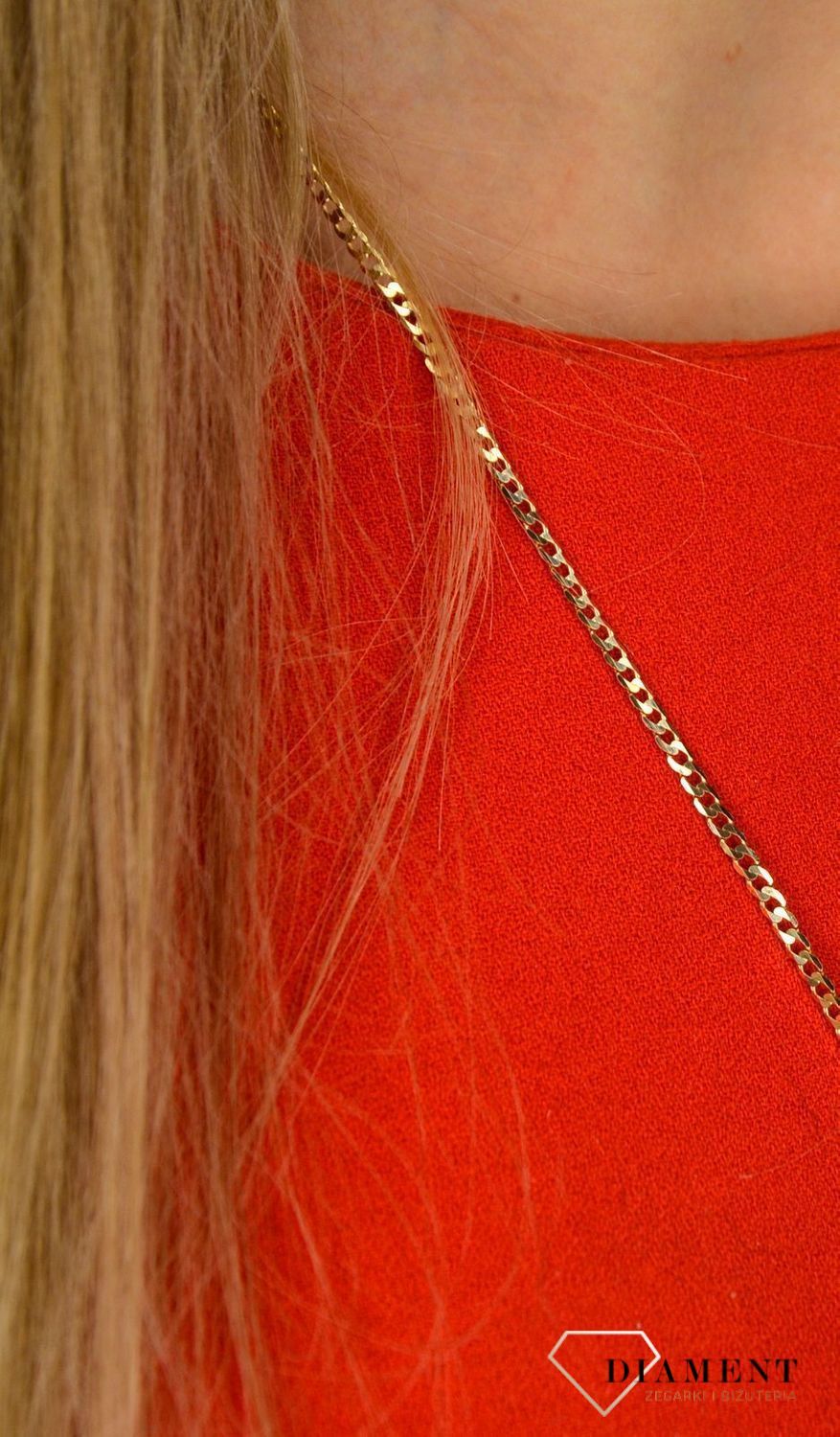 Złoty łańcuszek 585 pancerka 2,5 mm DIA-LAN-1124-585 2,5mm.jpg